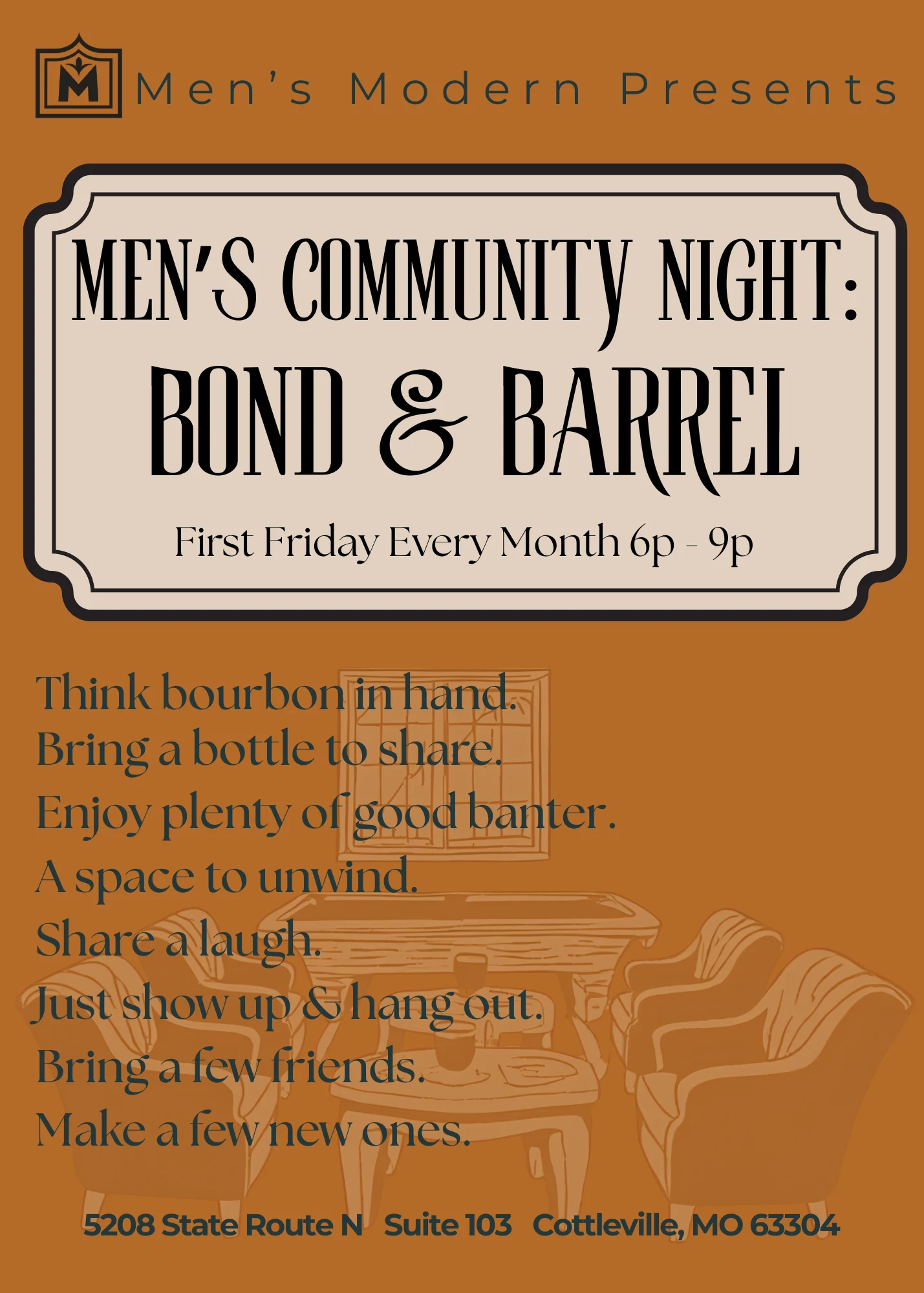 Men's Community Night - First Friday Every Month
